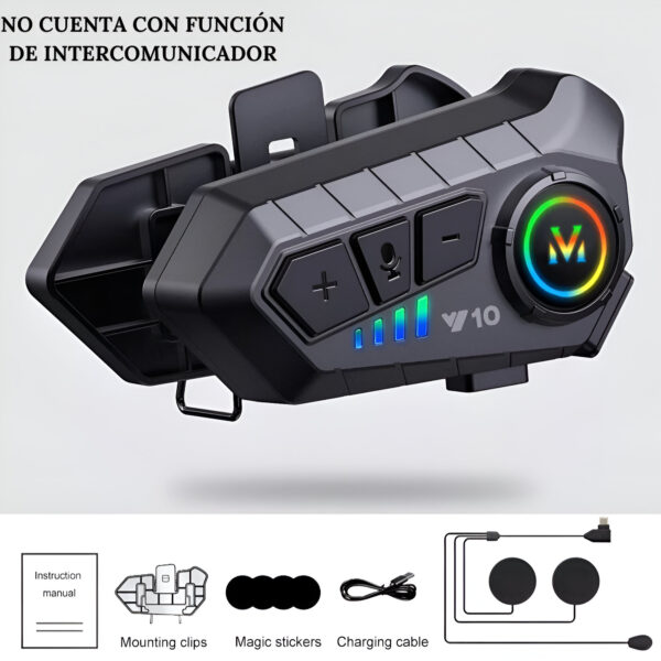 Audifono Inalambrico Casco De Moto Y10